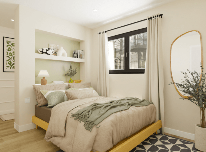 Master bedroom 3D floor plan