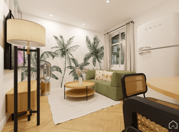 Wellpapers idea for a small living room